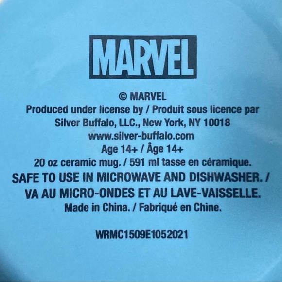 ⭐️ Marvel Comics The Avengers Blue 20 oz Ceramic Mug - Picture 8 of 10
